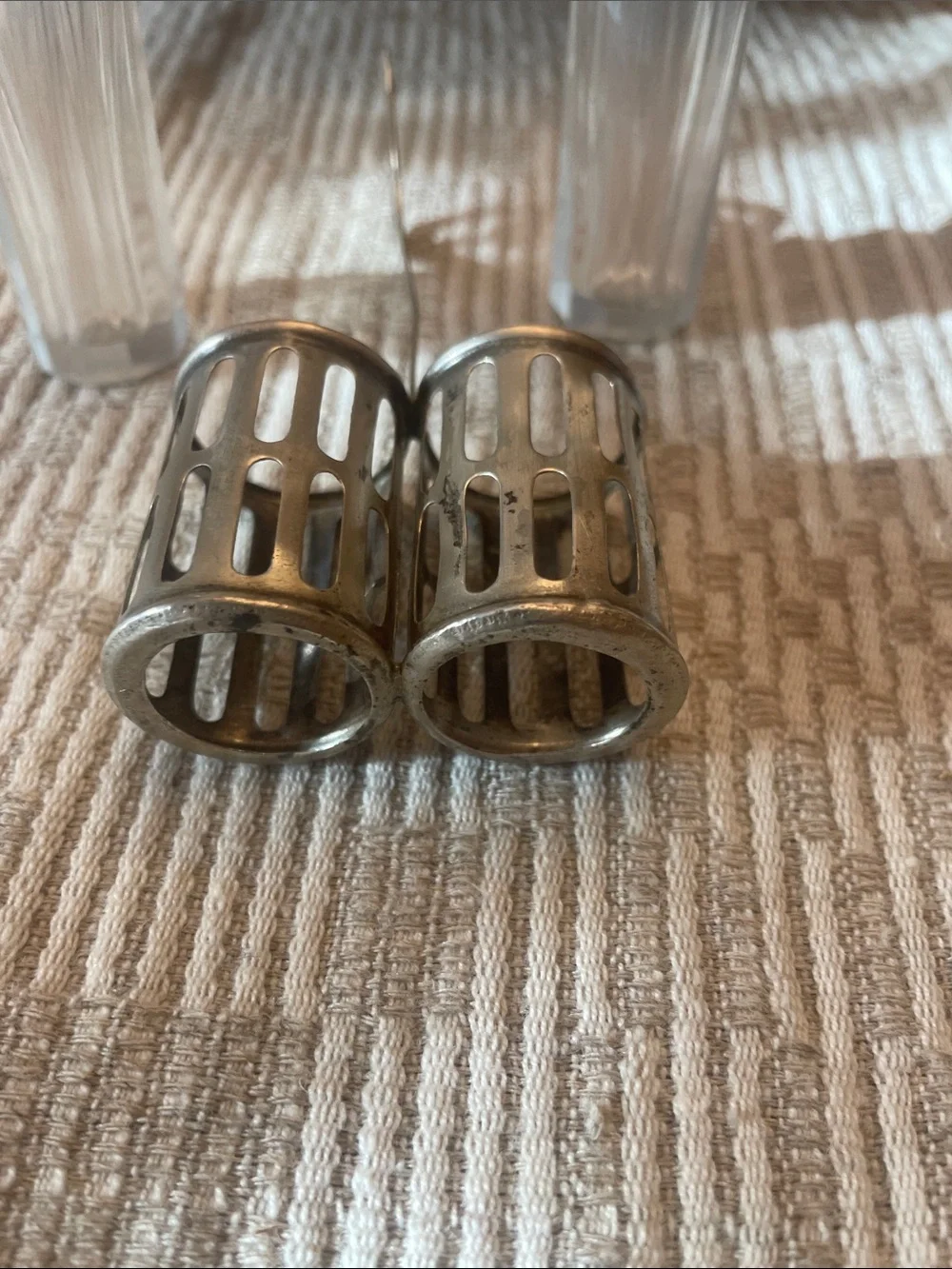 Antique Sterling Silver Salt and Peppershaker